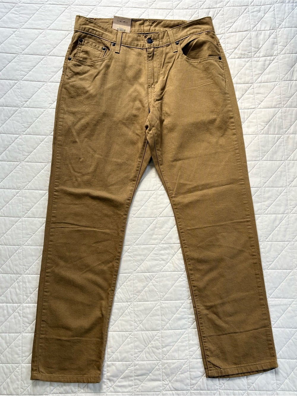 NWT Levi’s Women’s Middy Straight Khaki Tan Jeans 29x30